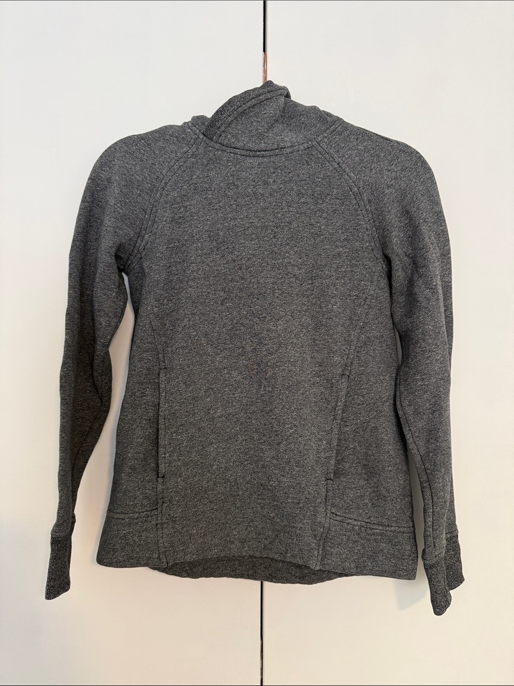 lululemon athletica Charcoal Heather Cowl Neck Hoodie